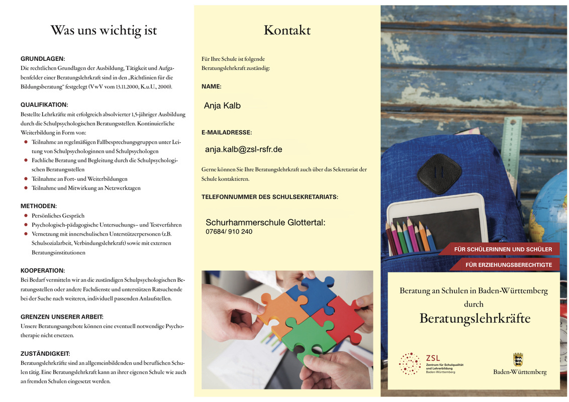 Beratungslehrerin Anja Kalb